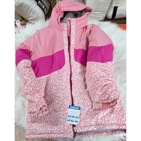 Columbia Girls Horizon Ride Insulated Ski Jacket Pink Ice-SZ - Picture 5 of 6